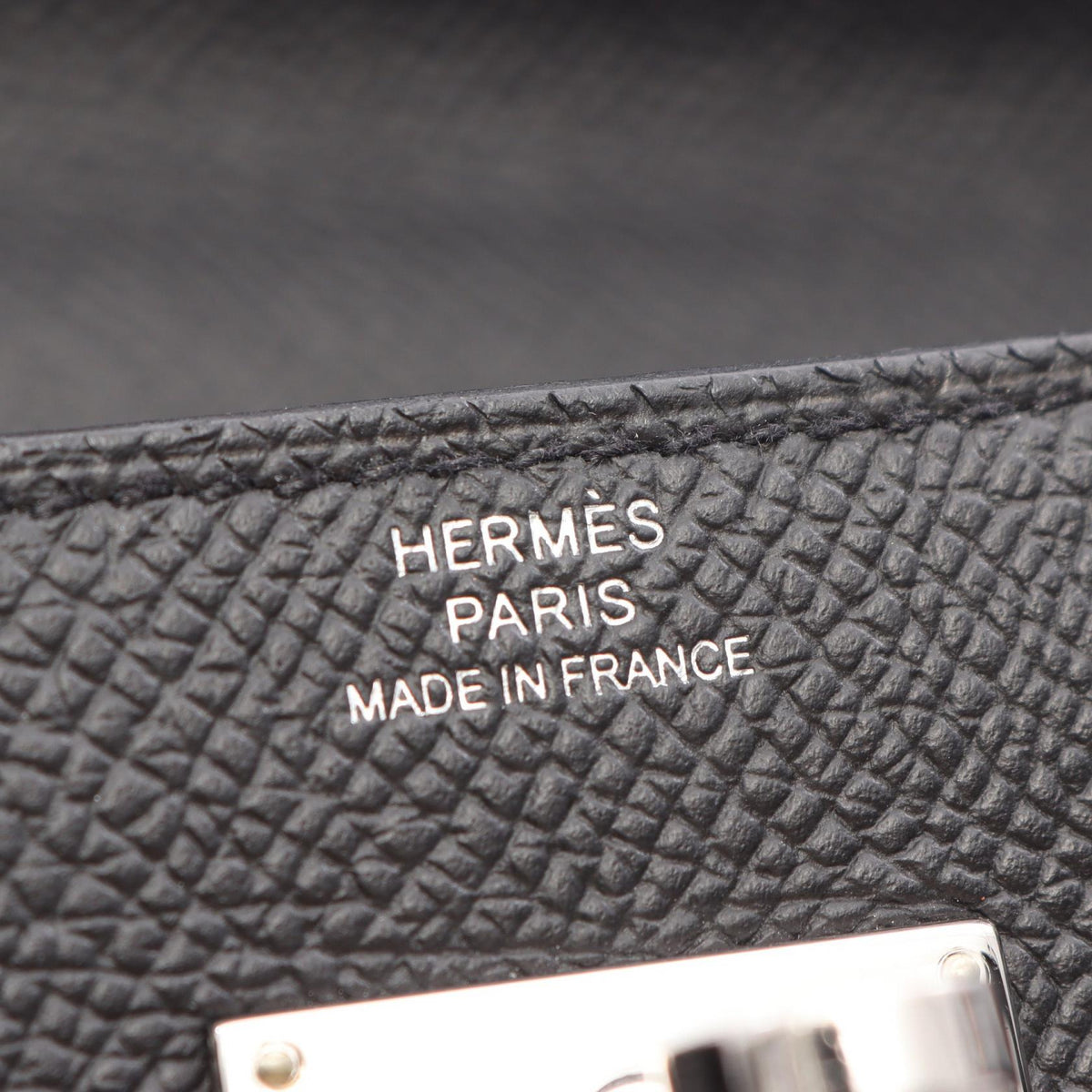 HERMES Kelly Long To Go (External Stitching) Shoulder Bag Black Epsom Other Epsom 2107601180723