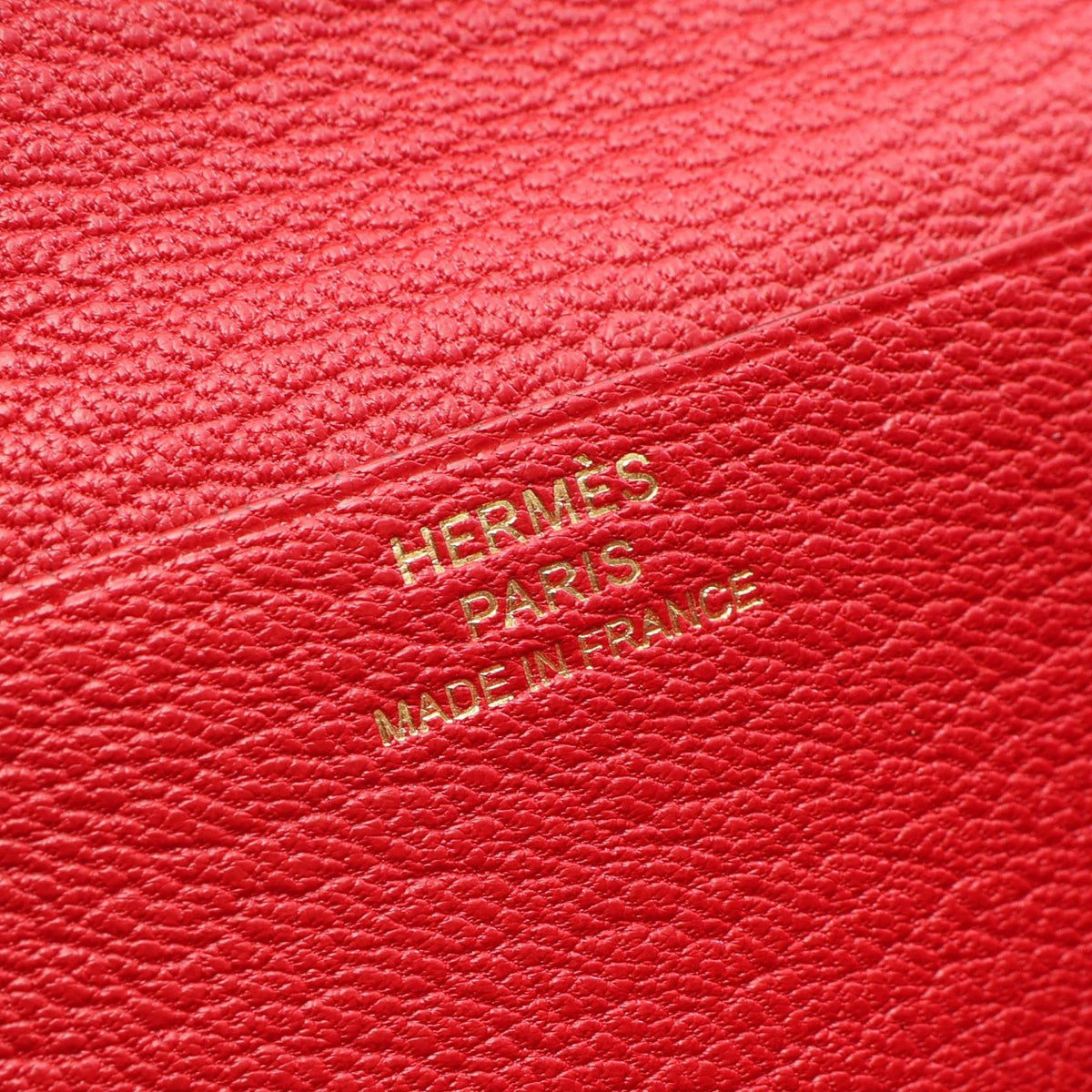 HERMES Bearn Soufflet BifoldpurseRouge casaque Rouge casaque Red Chevre leather Chevre 2106800643589
