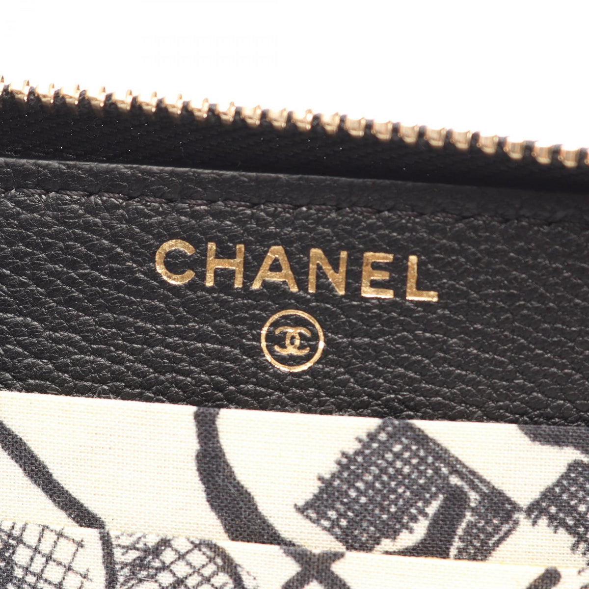 CHANEL Black COCO Mark leather 2104102534765