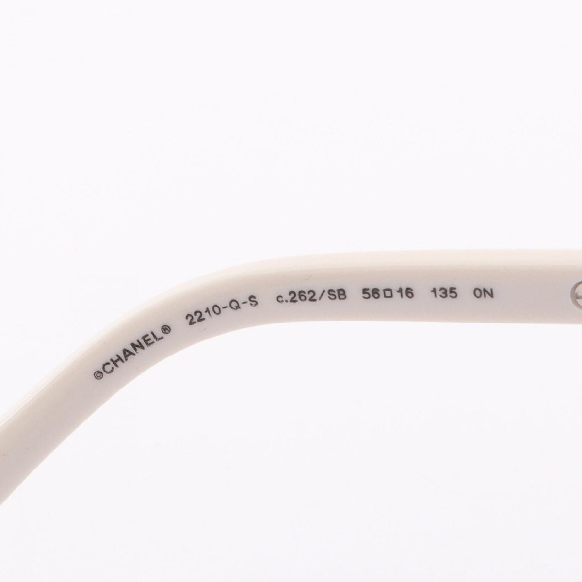 CHANEL Silver/White COCO Mark leather Metal / Plastic 2101220146955