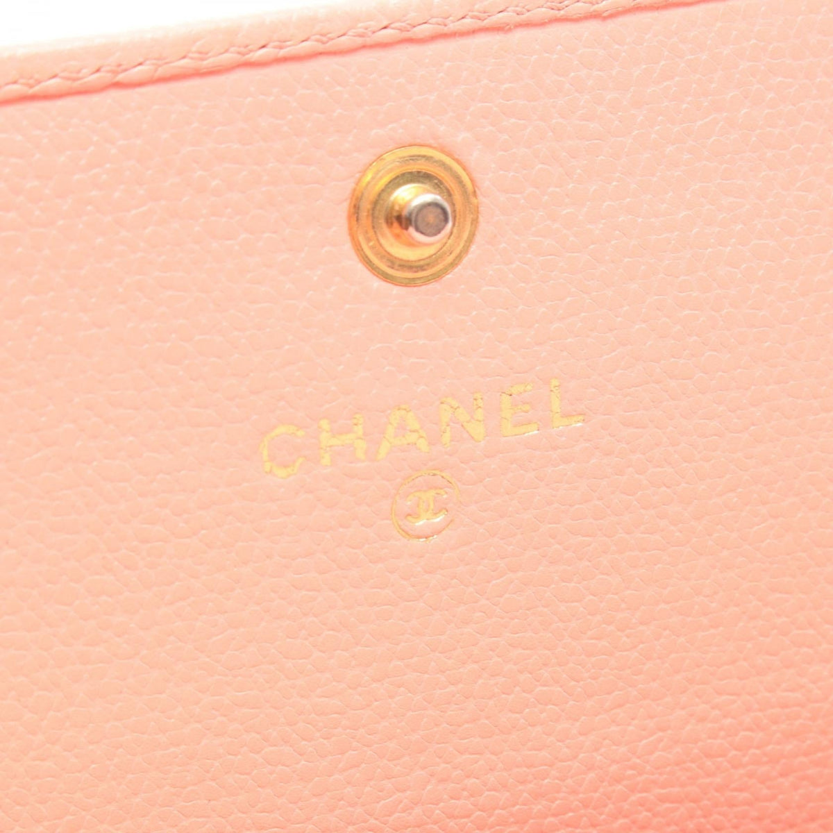 CHANEL Pink COCO Button leather 2104102540902