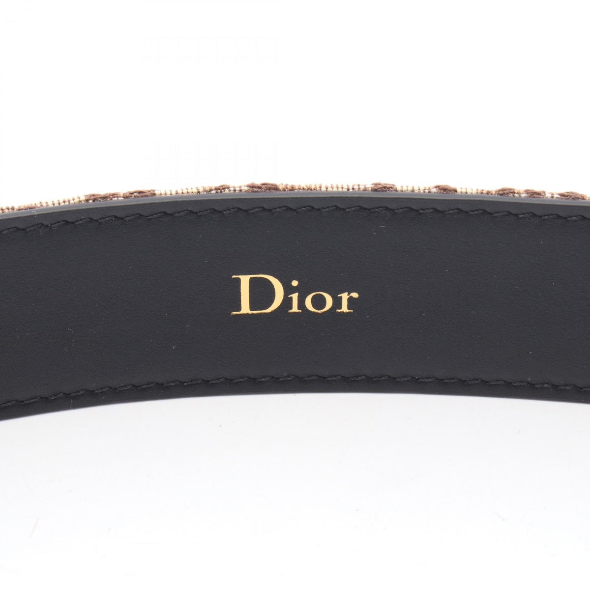 Dior Oblique belt Brown/Beige/Black canvas�leather 4703OWYYEH45E 95 2101219827216