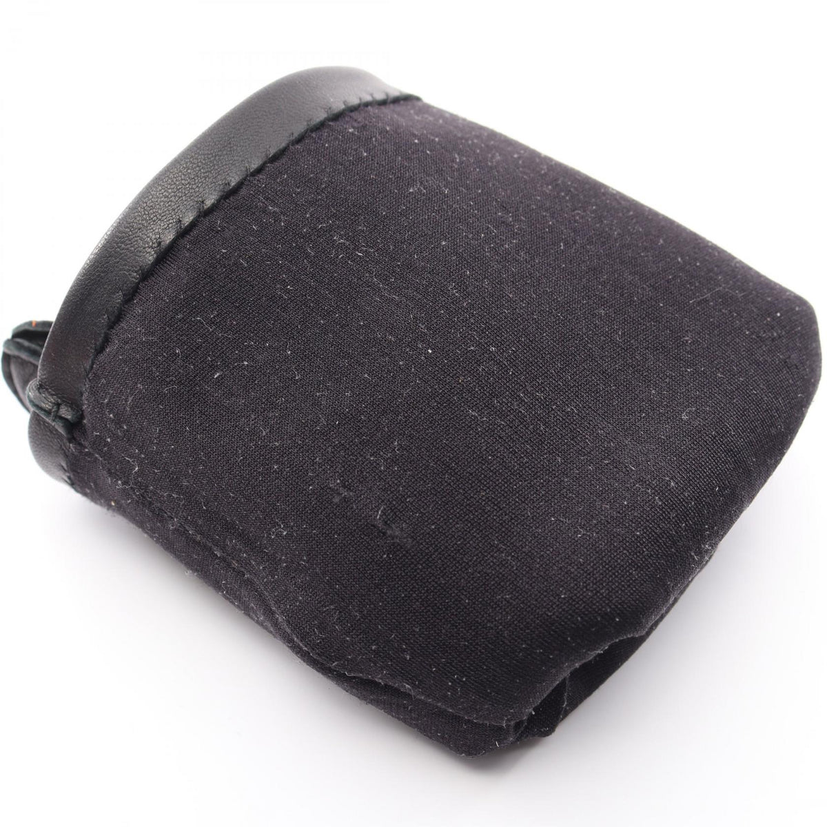 HERMES Crude cell gloves Black leather 2100301256446