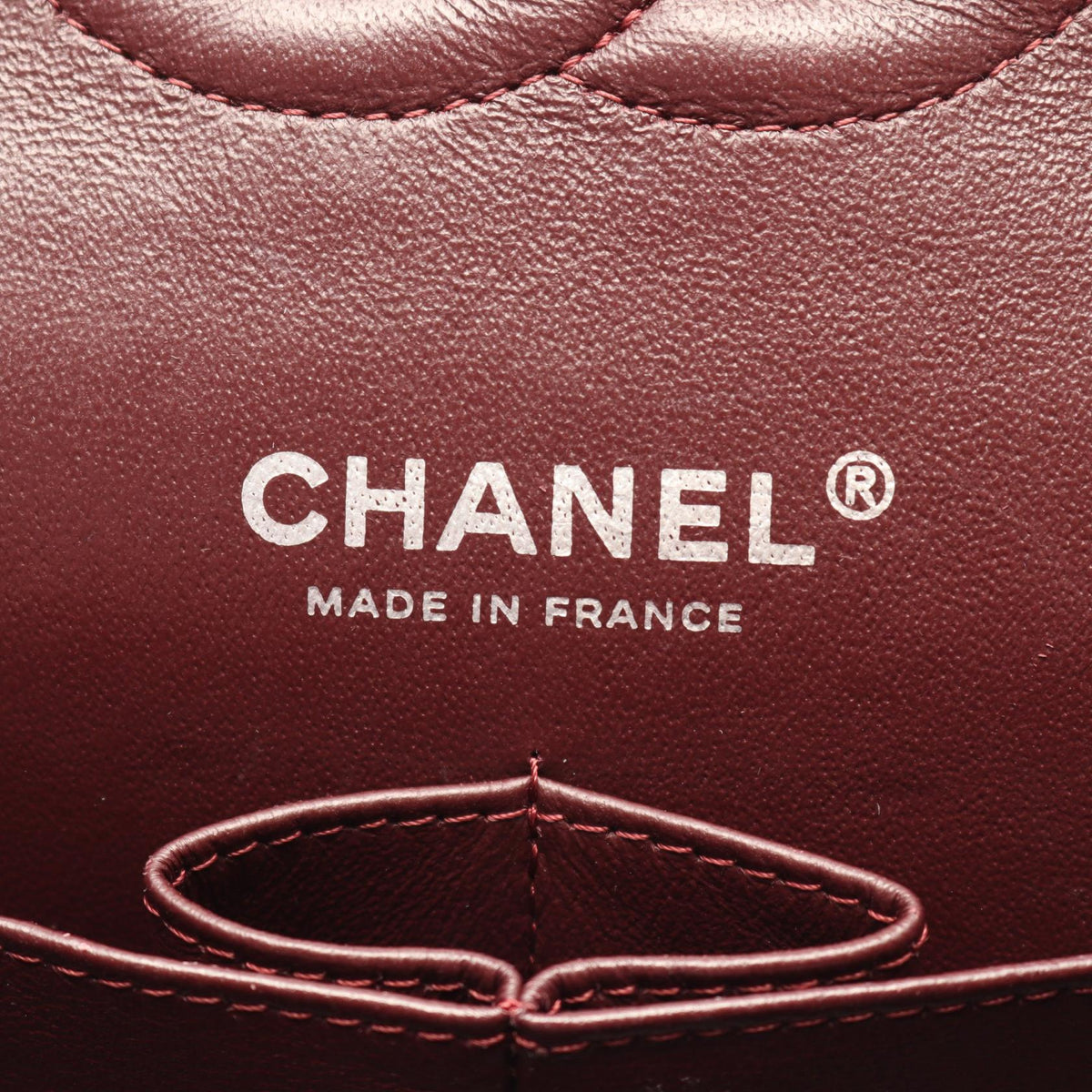 CHANEL Black Matelasse W flap Grained Calfskin leather 2101219964973