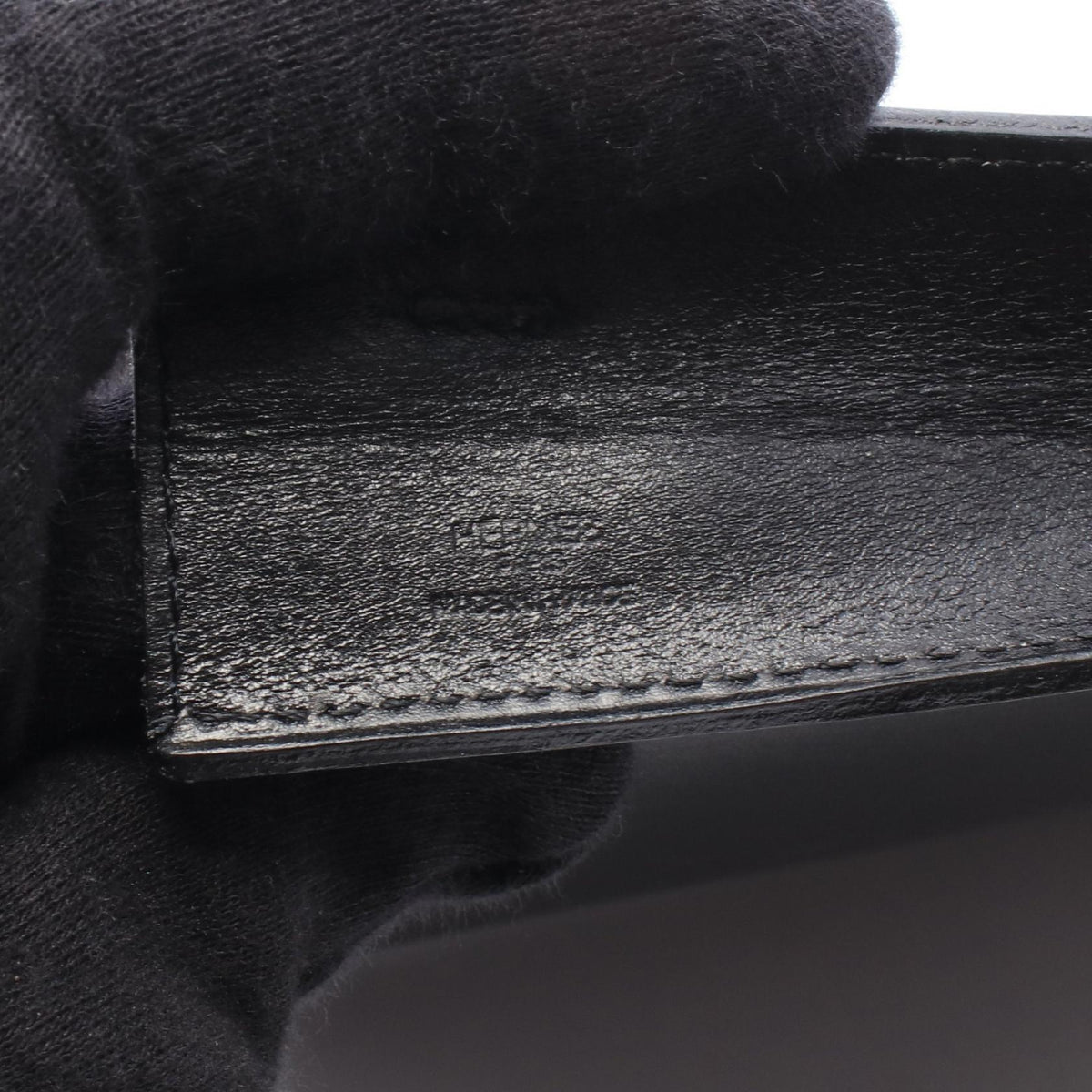 HERMES Onimetu Shoulder Bag Black Box calf leather Calfskin (cowhide) 2101220102210