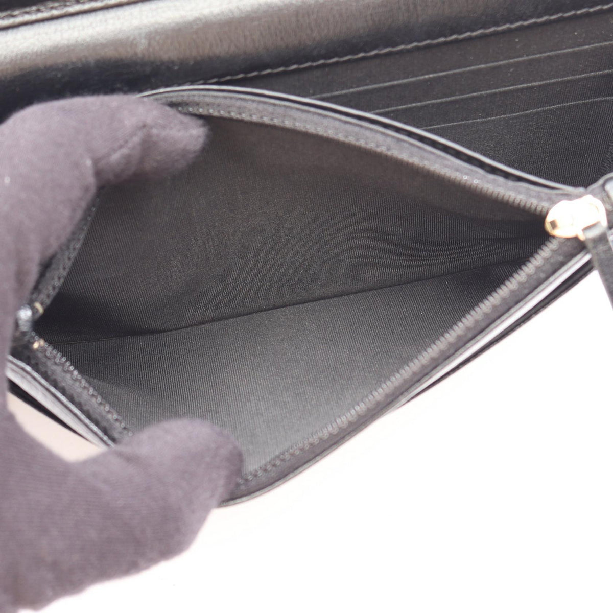 CHANEL Black Matelasse Studs leather 2101220097349