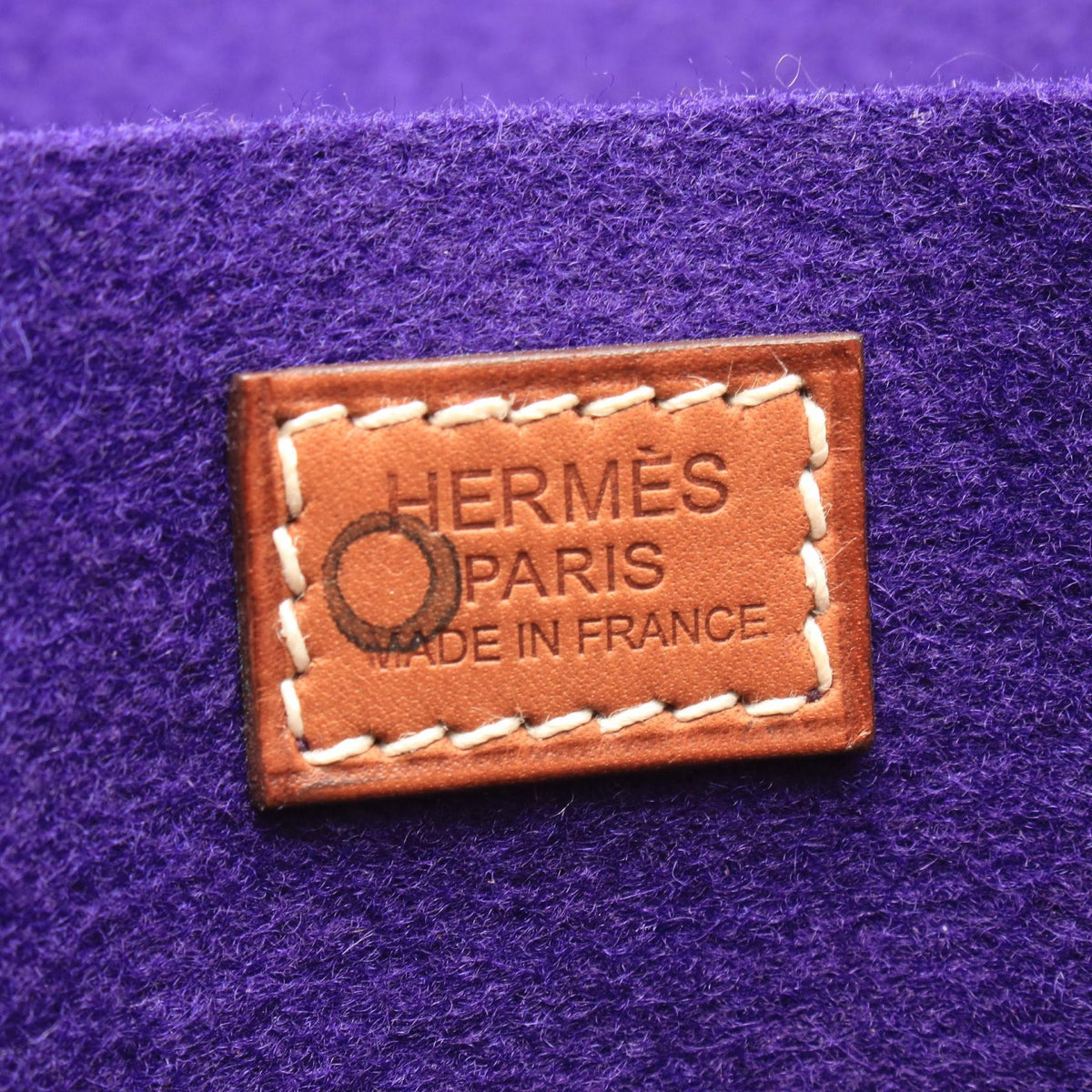 HERMES Hooded Fauve Handbag Purple/Brown Feutre Other�Feutre / Barenia leather 2101220204181