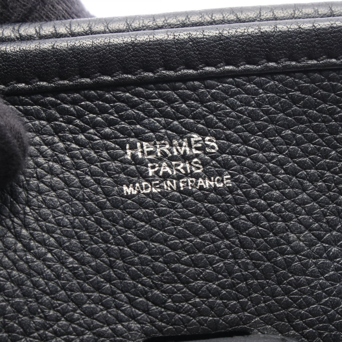 HERMES Evelyne 1 Anne PM Shoulder Bag Black Taurillon Clemence Other Taurillon Clemence 2104102543132