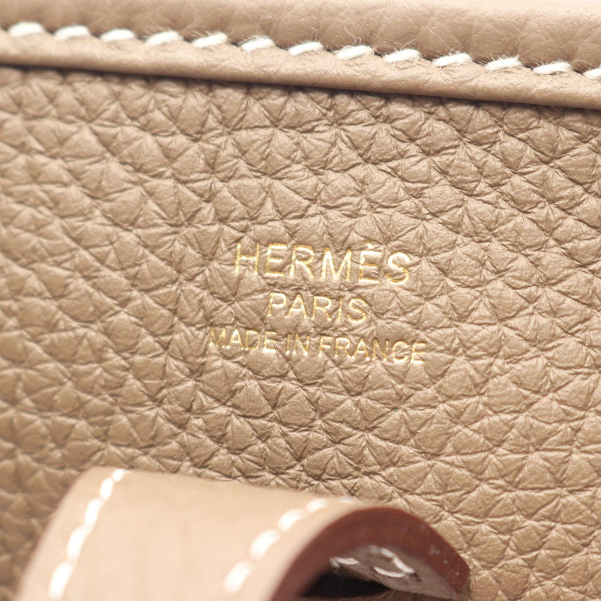 HERMES Evelyne3 23 Etoupe Grey Shoulder Bag Gray Taurillon Clemence Other�Taurillon Clemence 2104102542951