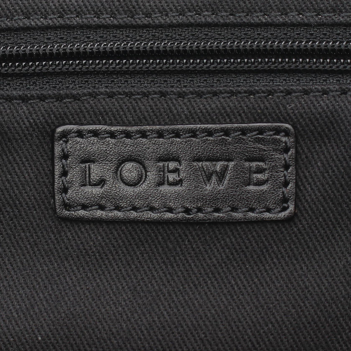 LOEWE anagram Tote Bag Beige/Black canvas leather 2101220157883