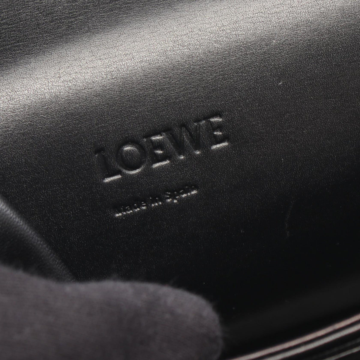 LOEWE Barcelona Shoulder Bag Black leather 2120900139292