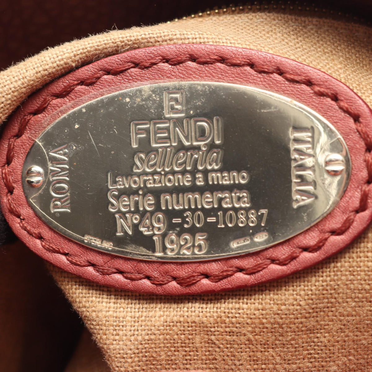 FENDI Selleria Tote Bag Pink leather 2101220173845