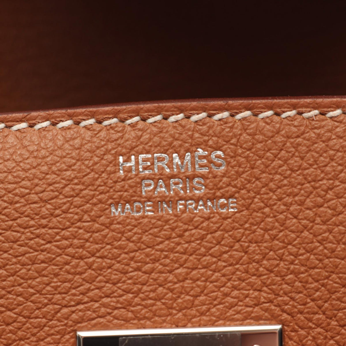 HERMES Shoulder Birkin Gold Shoulder Bag Brown Evercolor leather Other�Evercolor leather 2120100039255