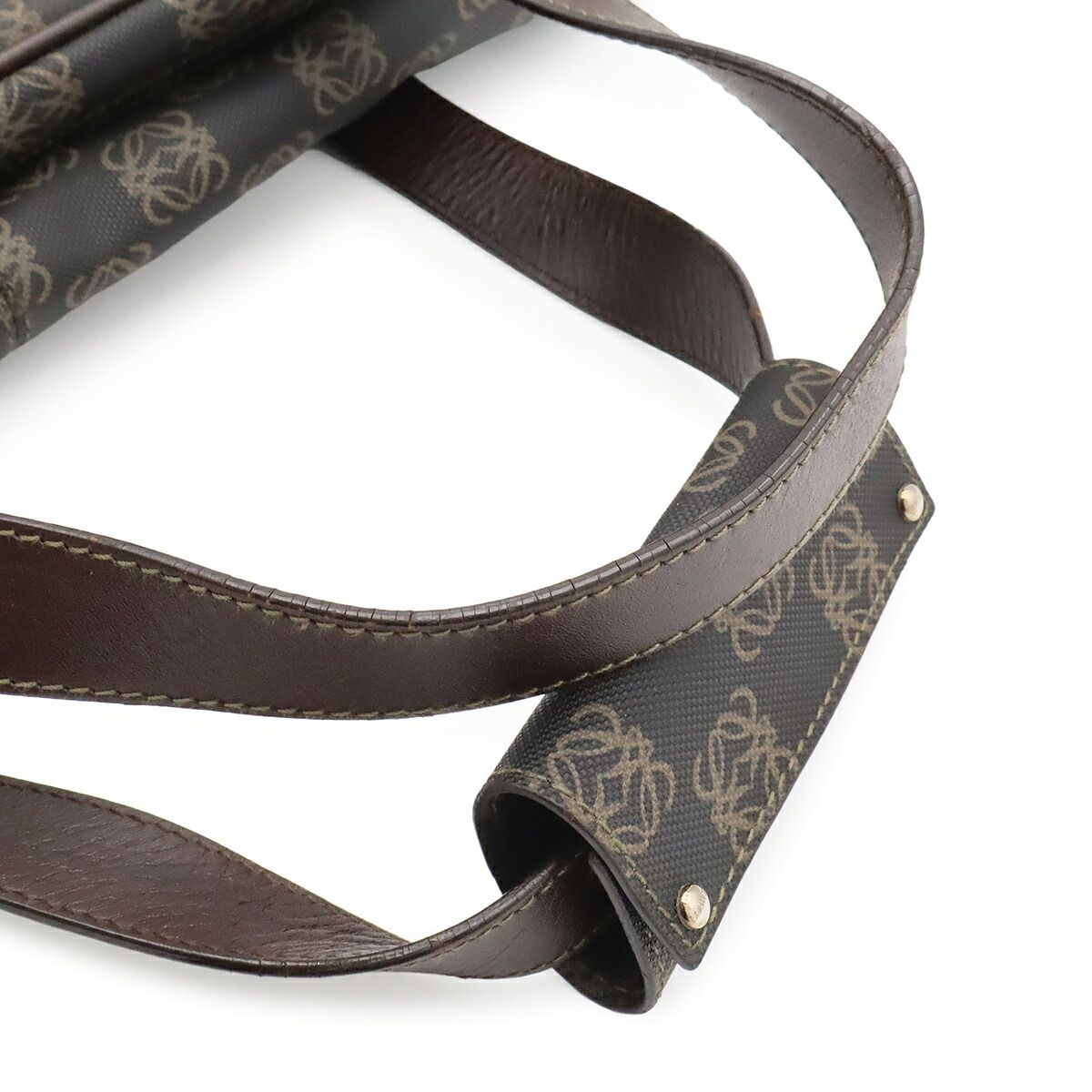 Loewe Repeat Anagram Coated Canvas Boston Bag