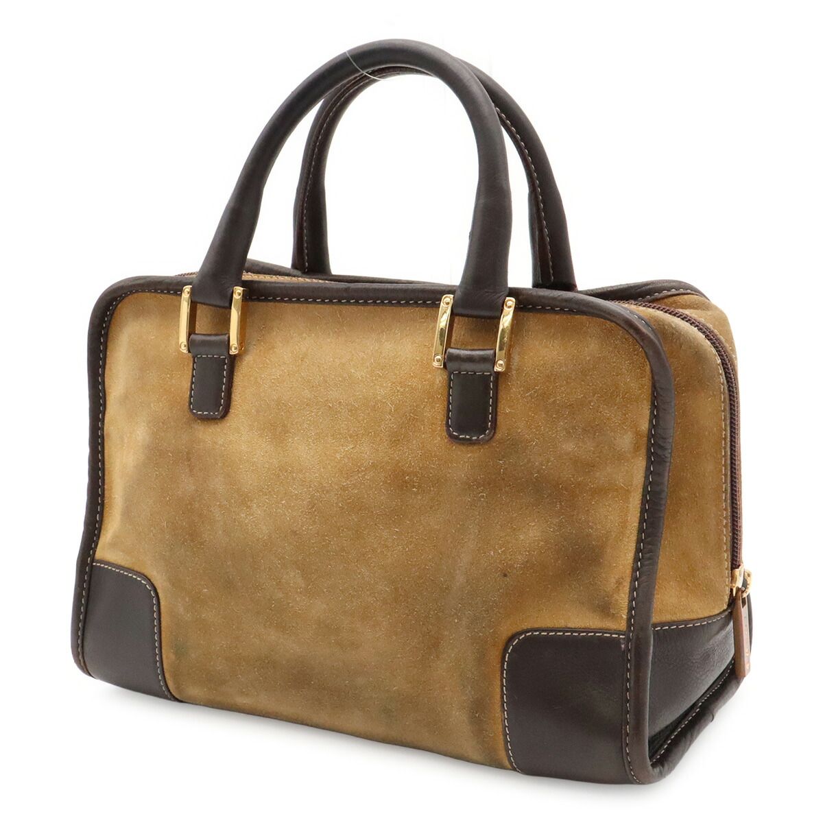 Loewe Amazona 27 Suede Leather Handbag