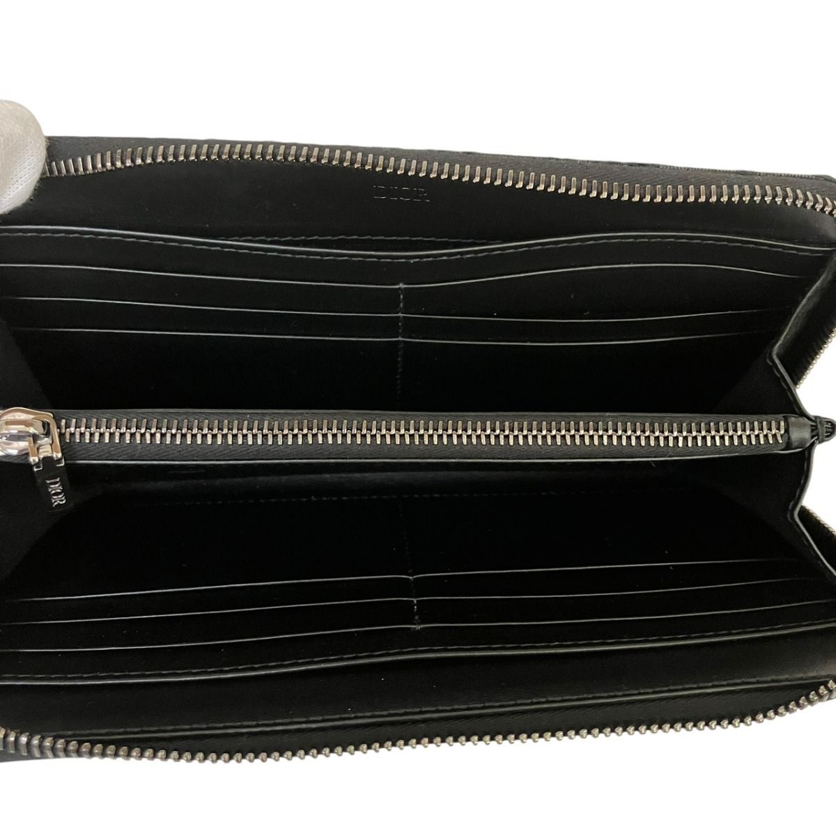 Dior Saddle long zip wallet