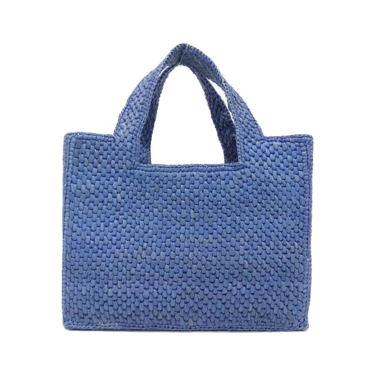 Loewe Font Tote Small Raffia Tote Bag