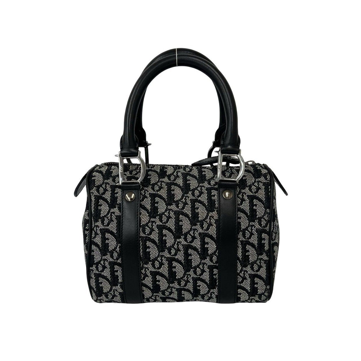 Christian Dior Trotter Canvas Leather Handbag