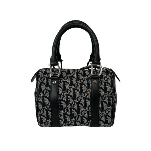 Christian Dior Trotter Canvas Leather Handbag