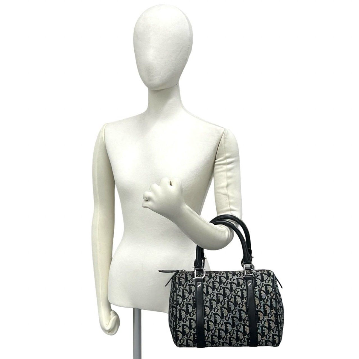 Christian Dior Trotter Canvas Leather Handbag