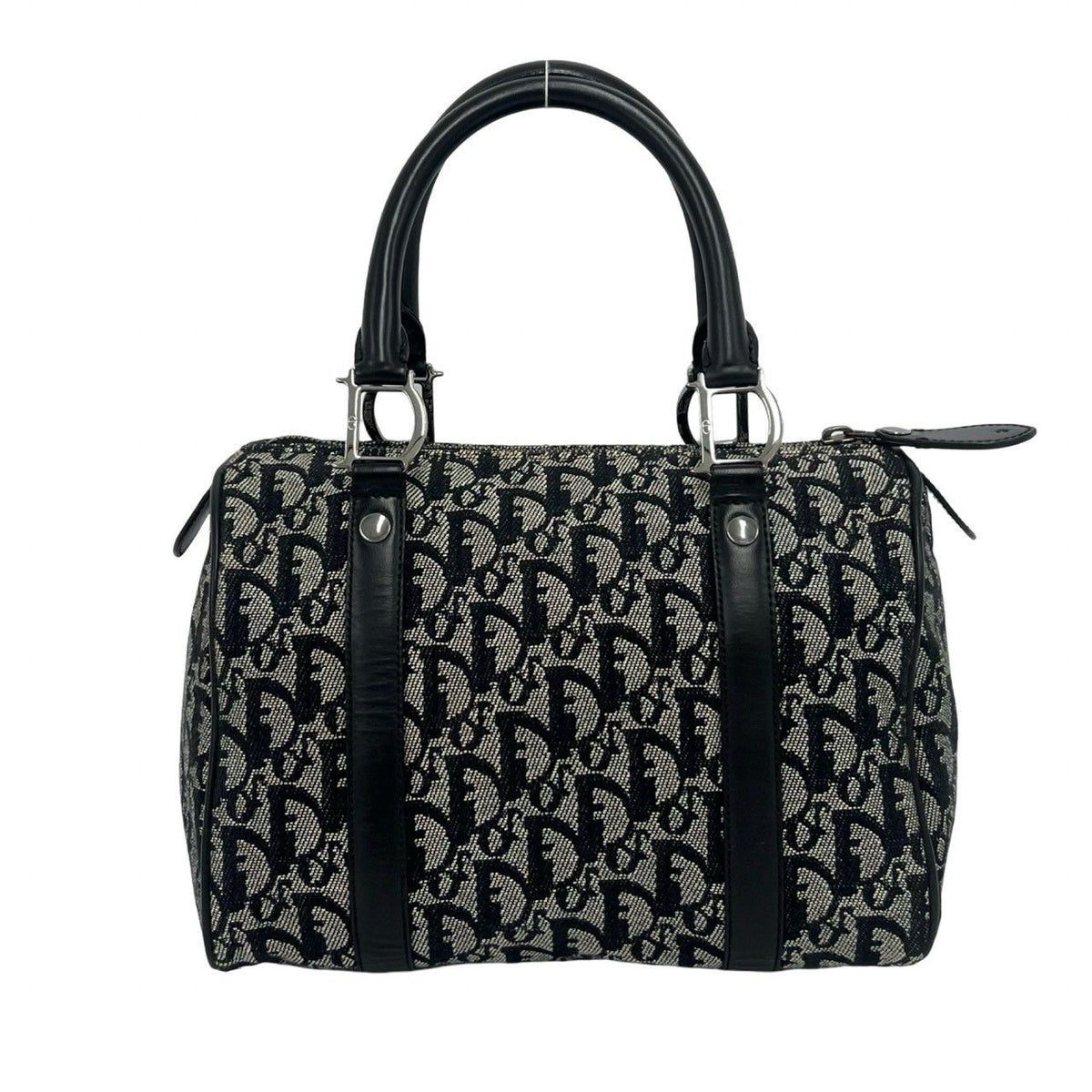 Christian Dior Trotter Canvas Leather Handbag