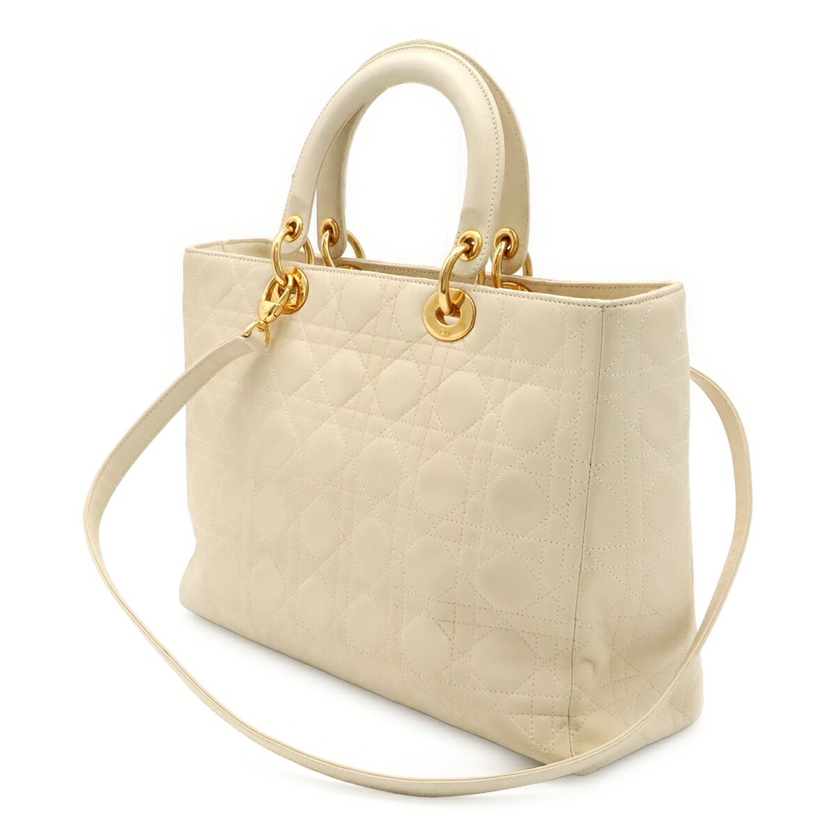 Christian Dior Lady Dior Leather 2way Bag