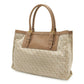 Loewe Anagram Leather Canvas Tote Bag