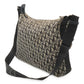 Christian Dior Trotter Jacquard Canvas Leather Shoulder Bag