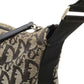 Christian Dior Trotter Jacquard Canvas Leather Shoulder Bag