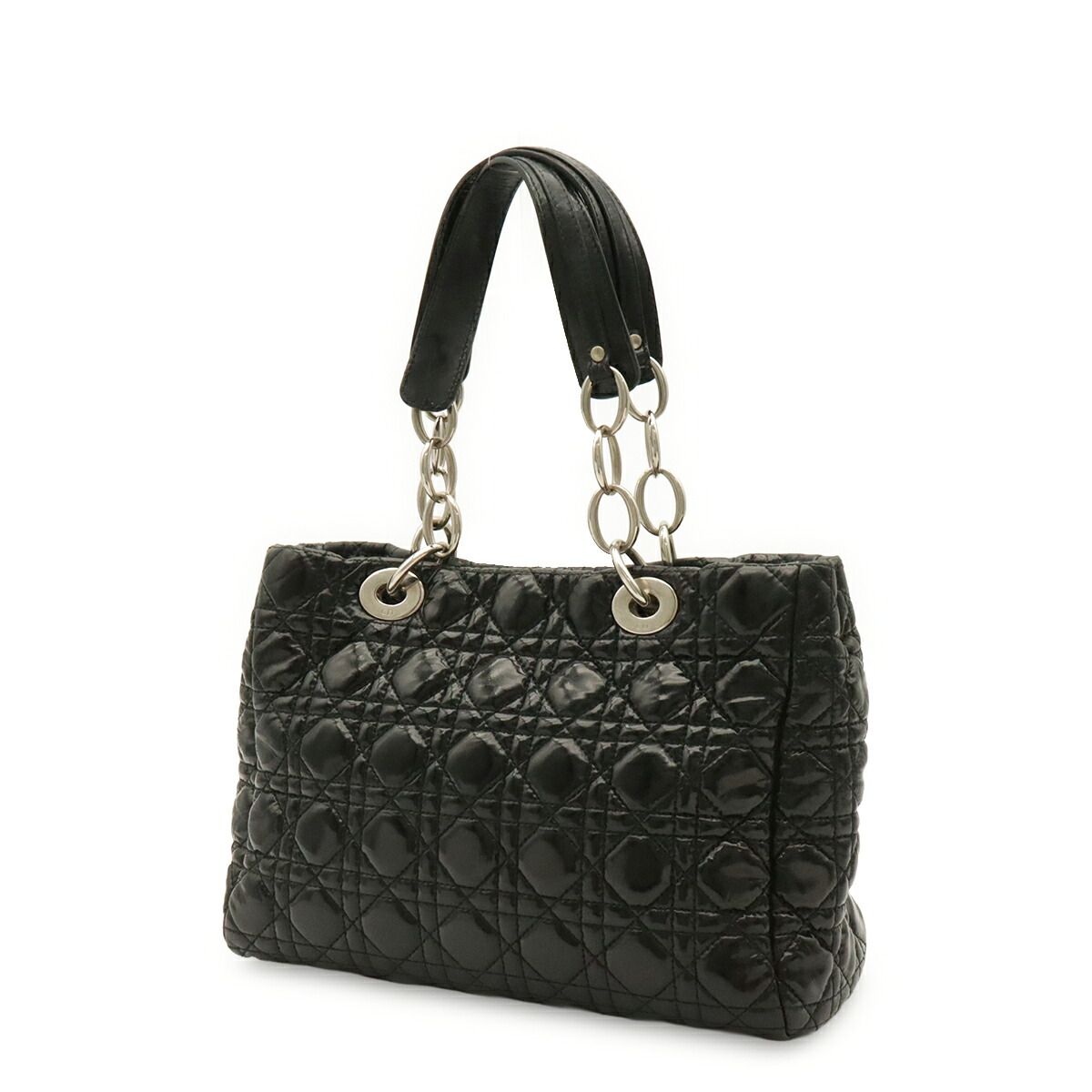 Christian Dior Lady Dior Patent Tote Bag