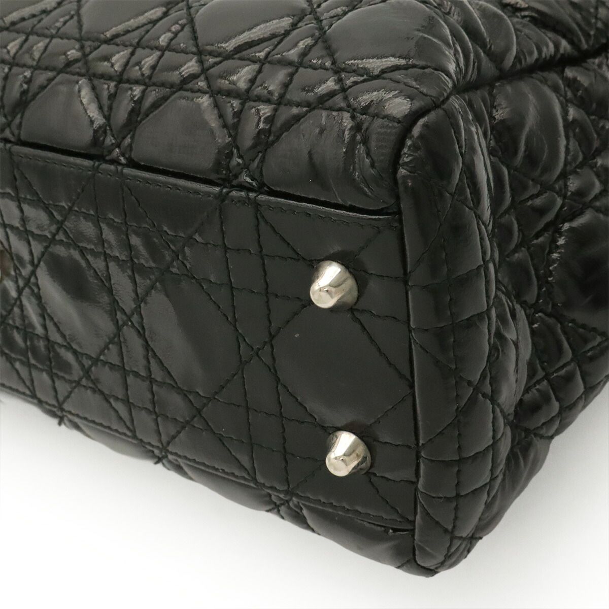 Christian Dior Lady Dior Patent Tote Bag