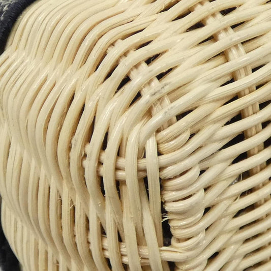 Christian Dior Dior Oblique Natural Wicker Canvas Handbag