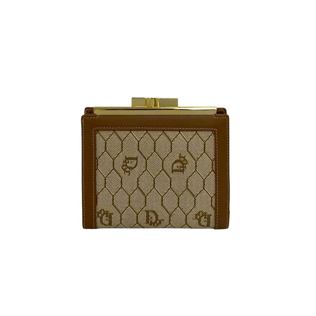Christian Dior Honeycomb Leather Bifold Wallet