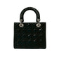 Christian Dior Lady Dior Patent Leather 2way Shoulder Bag
