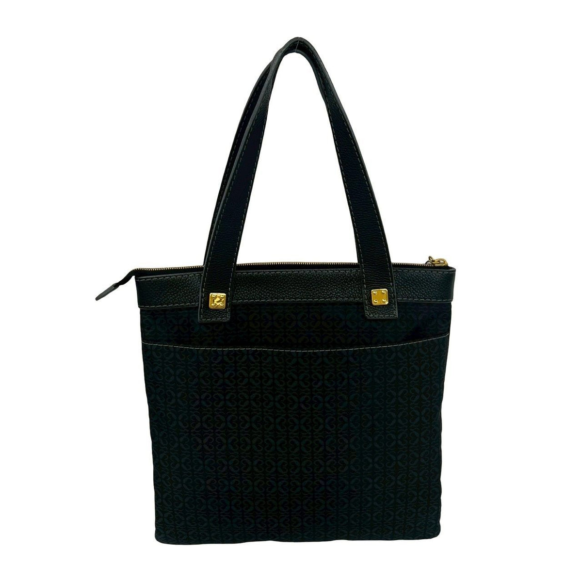 Loewe Anagram Canvas Leather Tote Bag