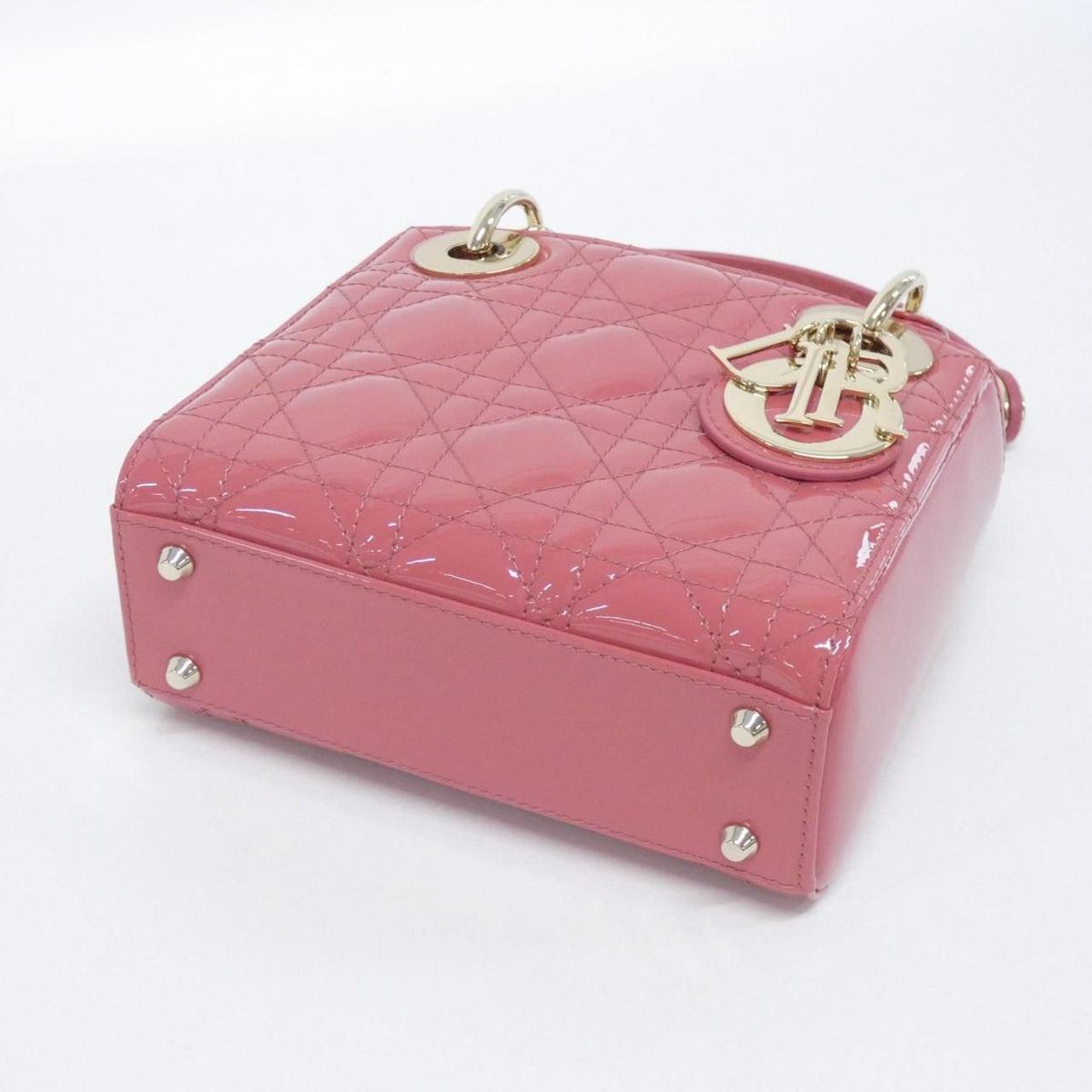 Christian Dior Lady Dior Patent Leather Handbag