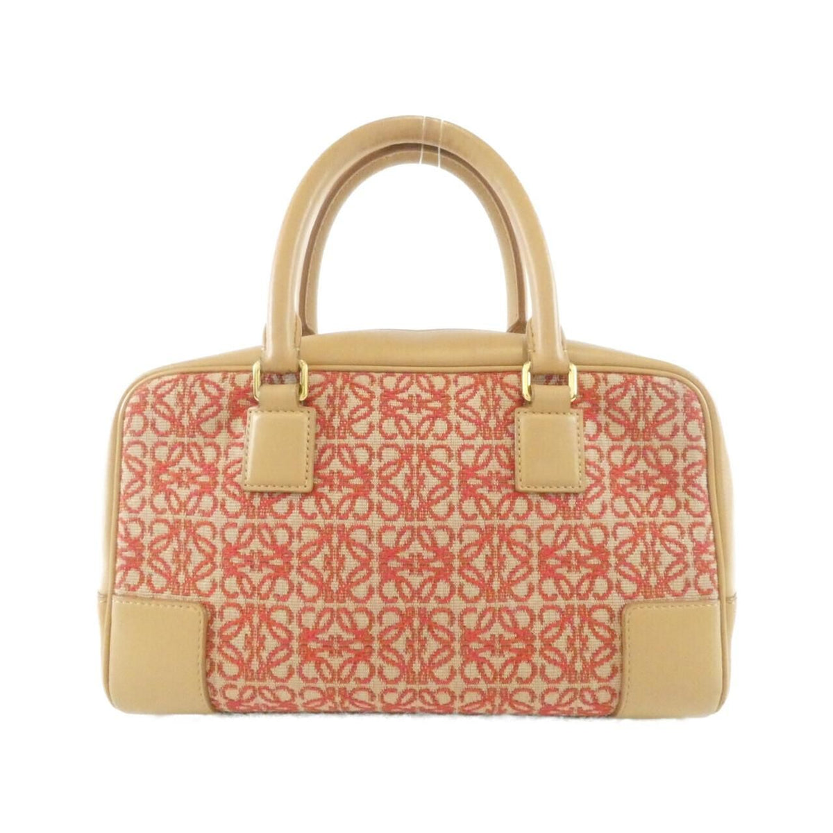 Loewe Amazona Anagram Jacquard Canvas Calf Bag