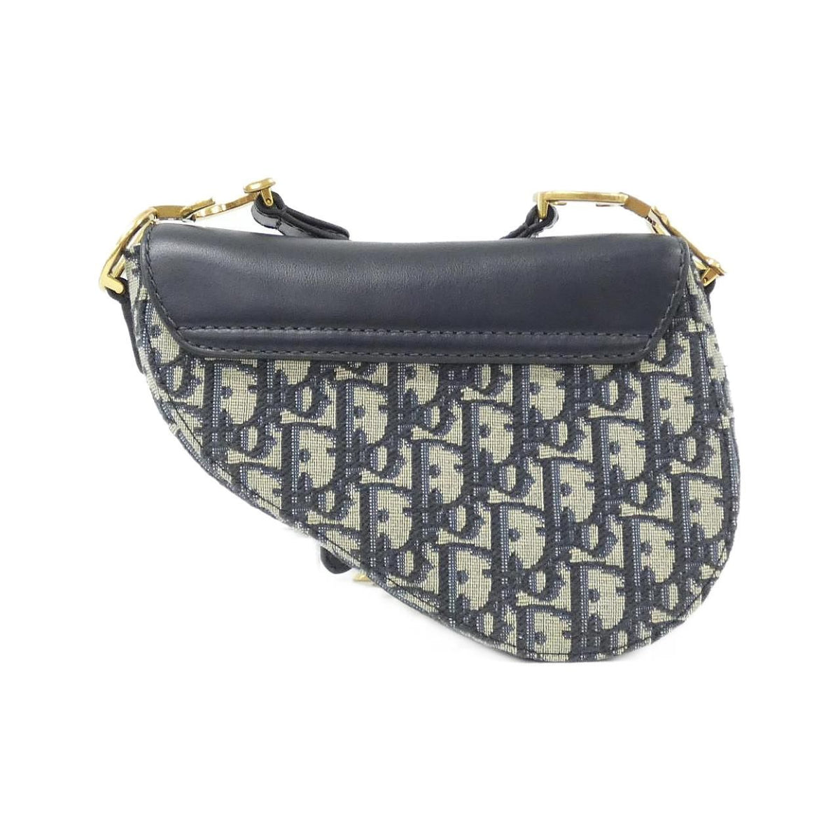 Christian Dior Dior Oblique Canvas Saddle Shoulder Bag