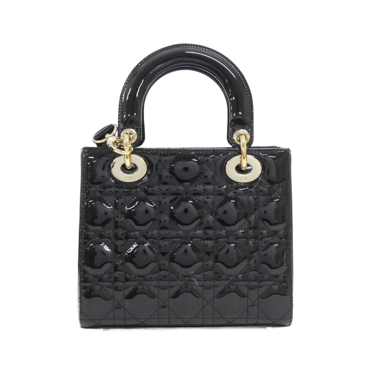 Christian Dior Lady Dior Patent Leather Bag