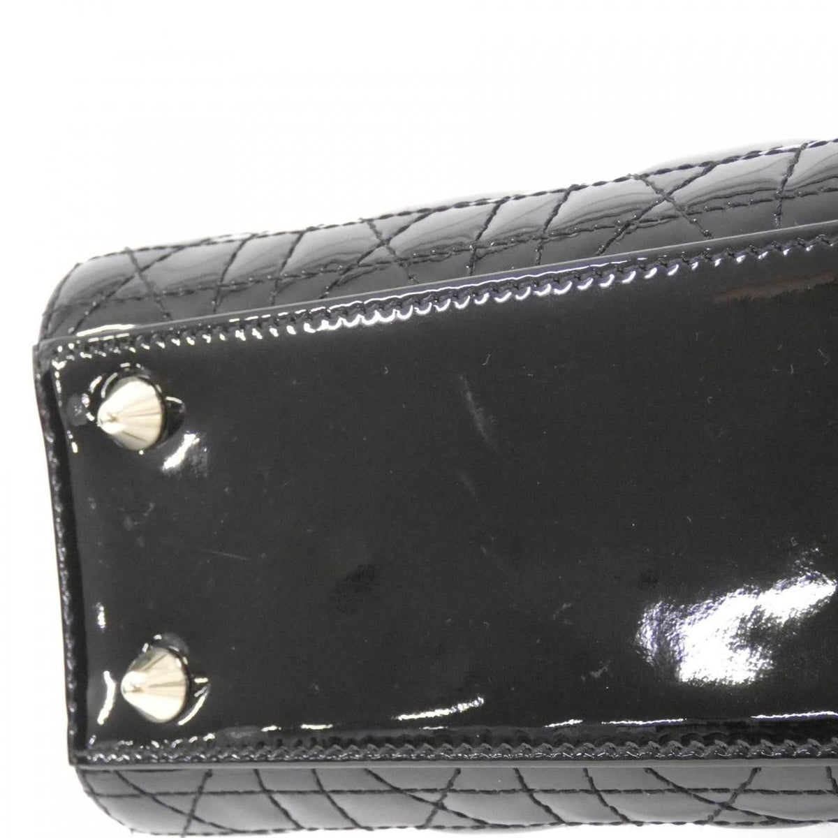 Christian Dior Lady Dior Patent Leather Bag