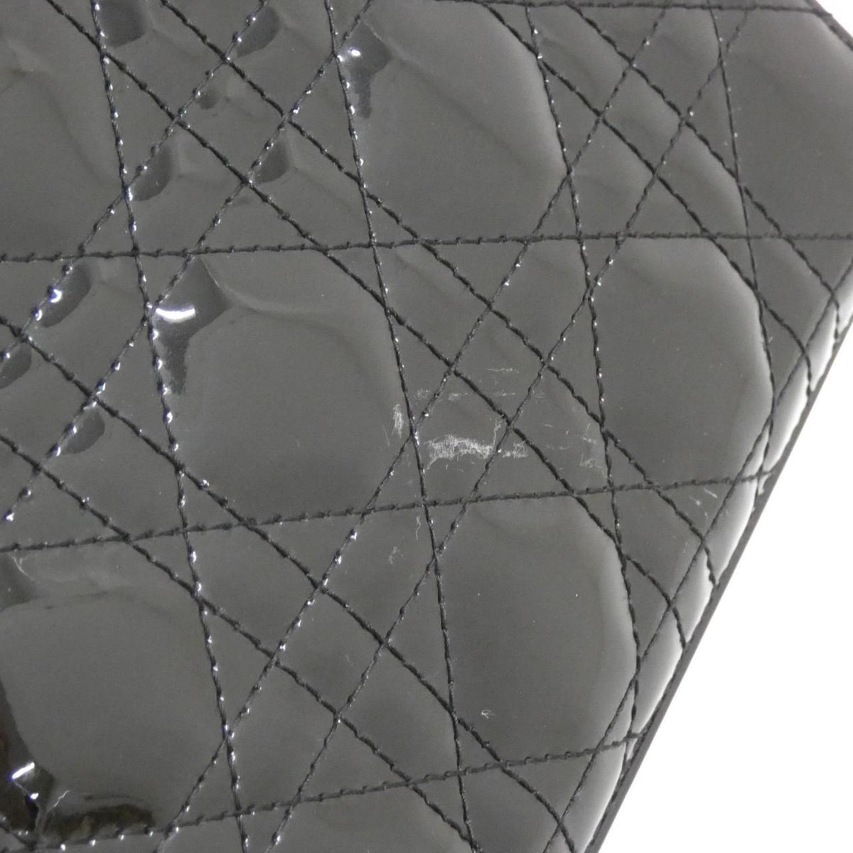 Christian Dior Lady Dior Patent Leather Bag