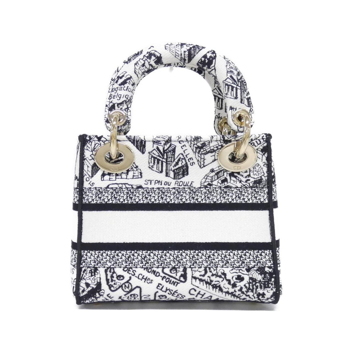 Christian Dior Plan De Paris Lady D-Lite Canvas Bag