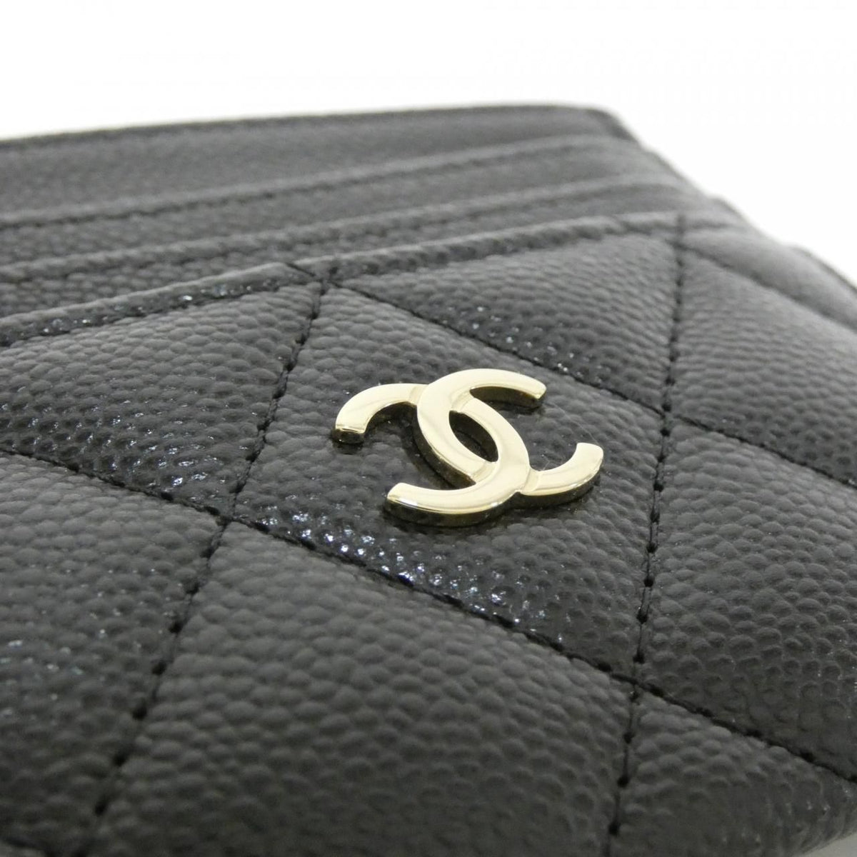 Chanel Timeless Classic Caviar Skin Card Case