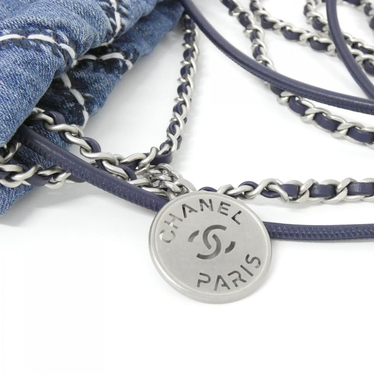 Chanel Chanel22 Denim Shoulder Bag