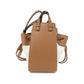 Loewe Hammock Drawstring Mini Anagram Jacquard Canvas Calf Shoulder Bag