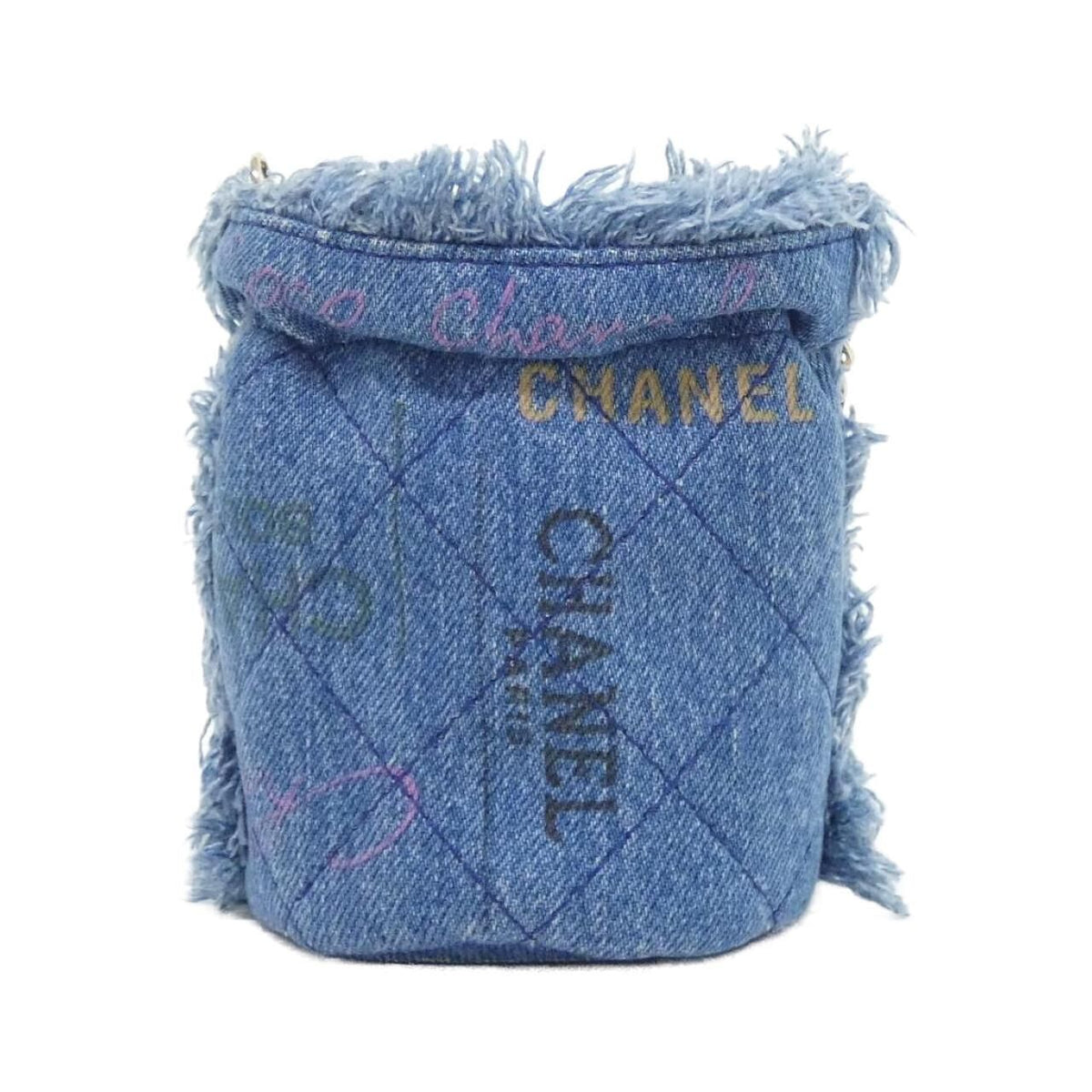 Chanel Print Denim Shoulder Bag