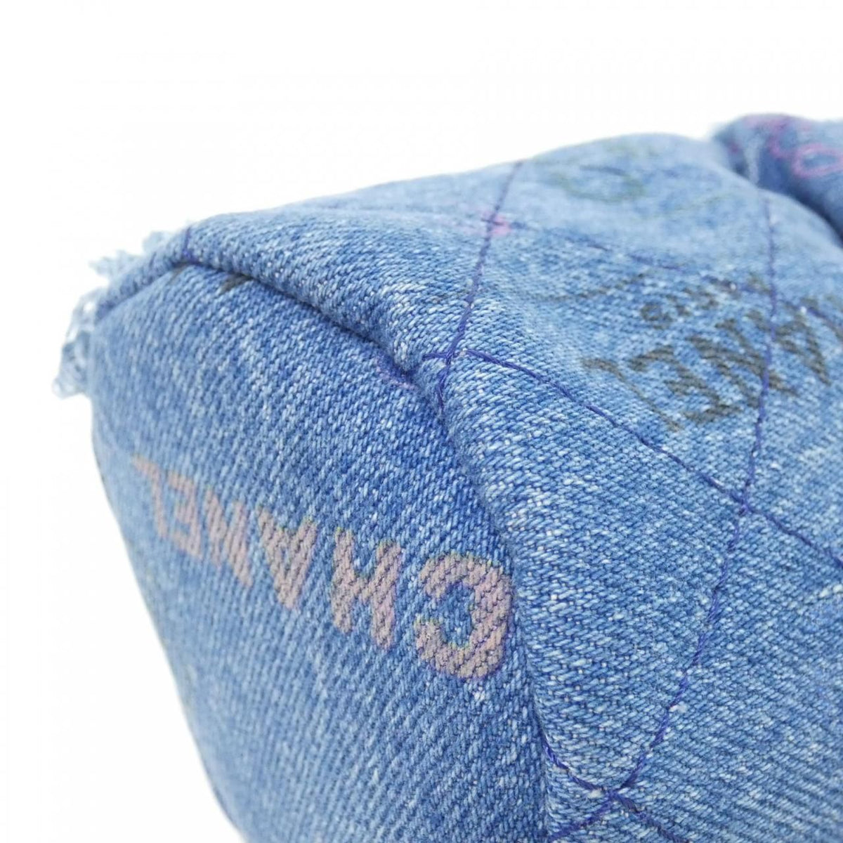 Chanel Print Denim Shoulder Bag