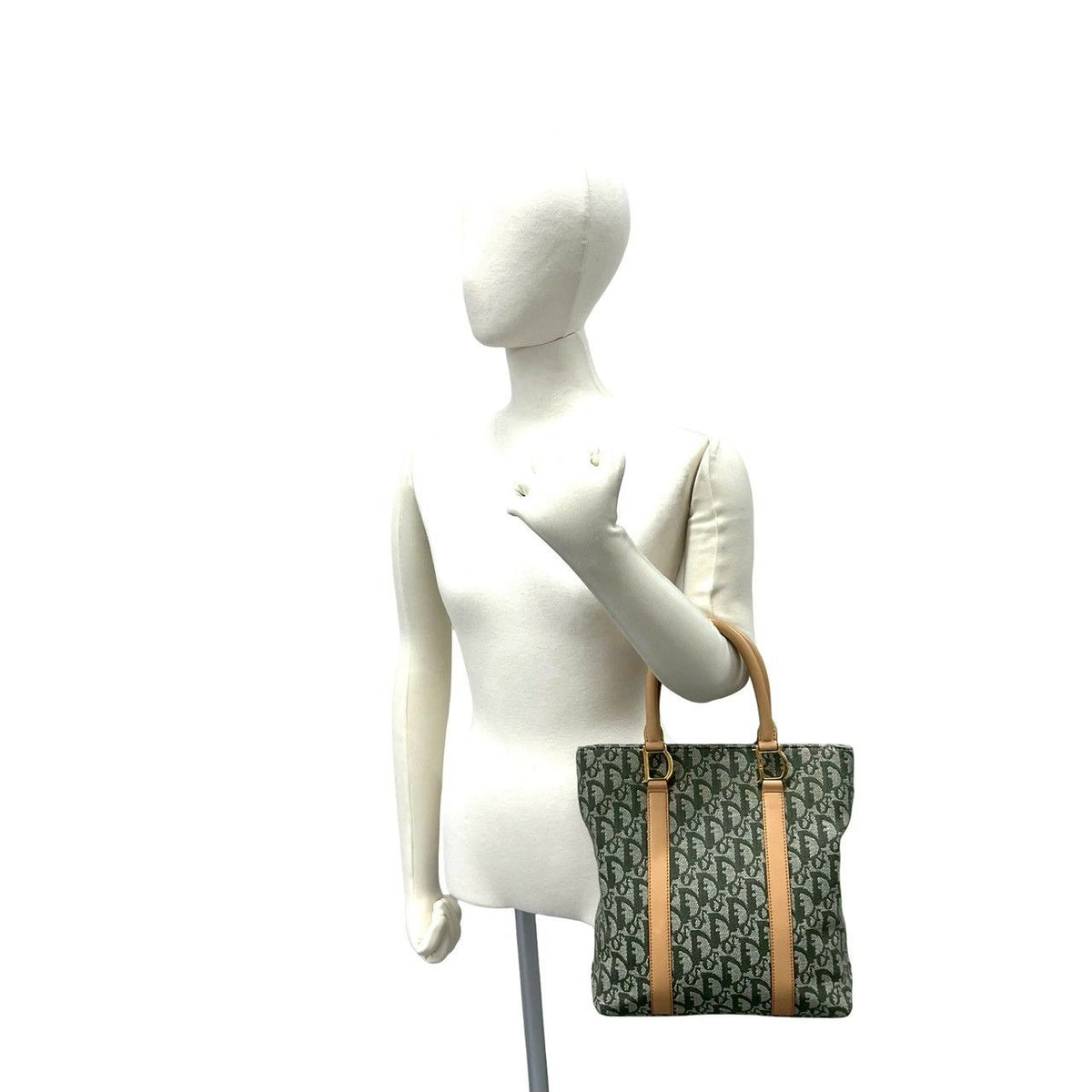 Christian Dior Trotter Canvas Leather Handbag