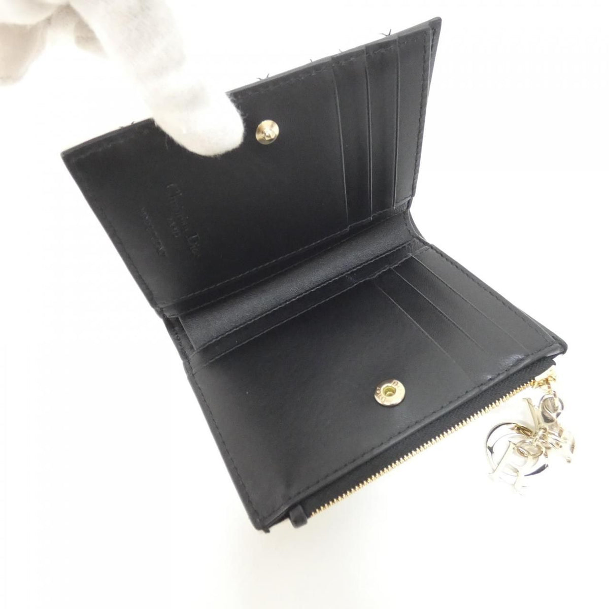 Christian Dior LADY DIOR DAHLIA Lambskin Wallet Limited