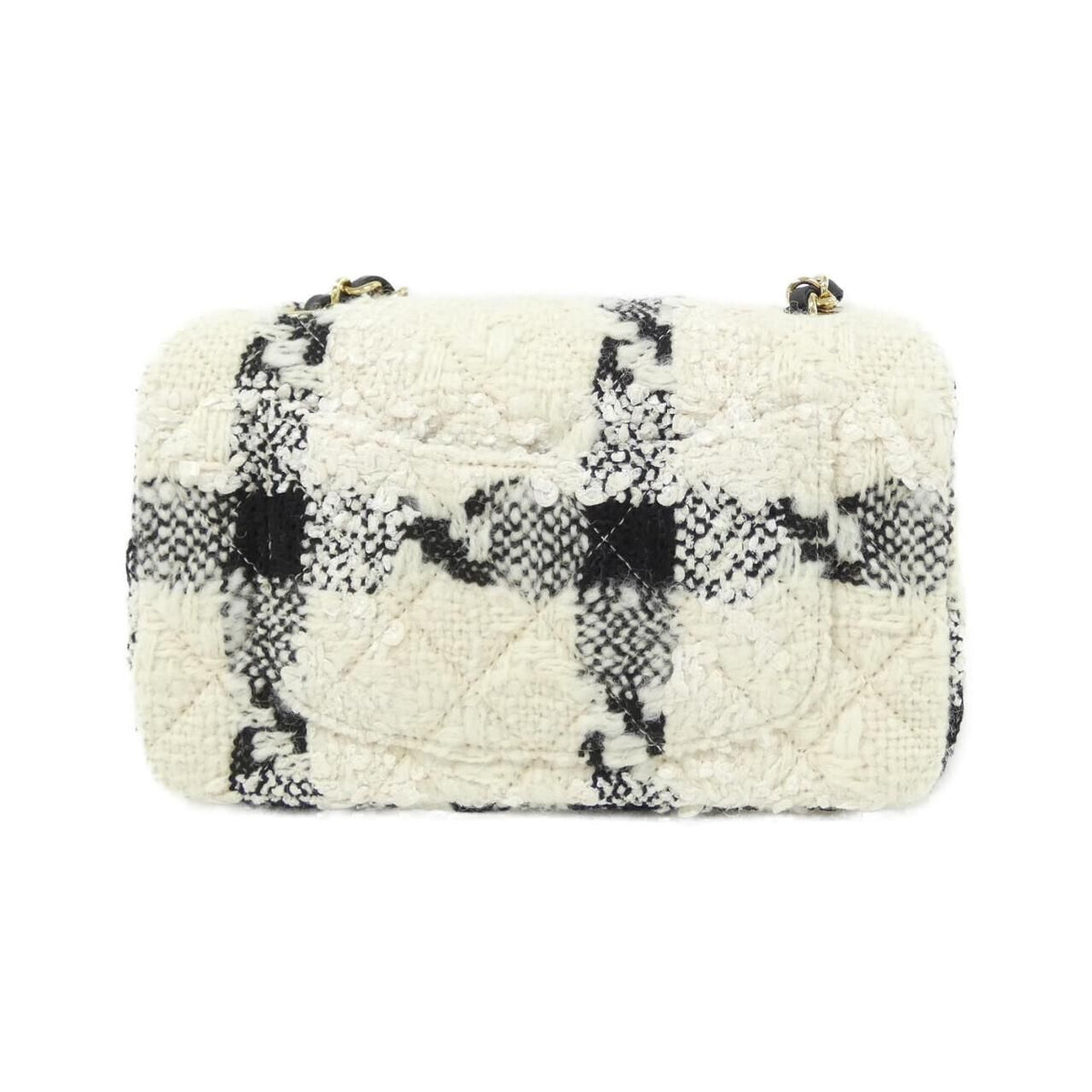 Chanel Cotton Wool Tweed Shoulder Bag